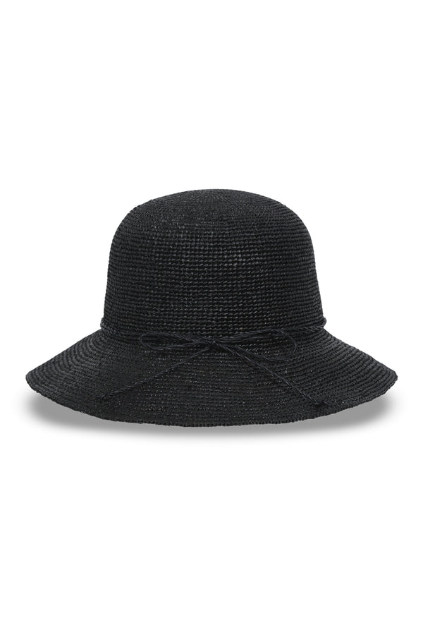 New Black Raffia_Bucket Hat