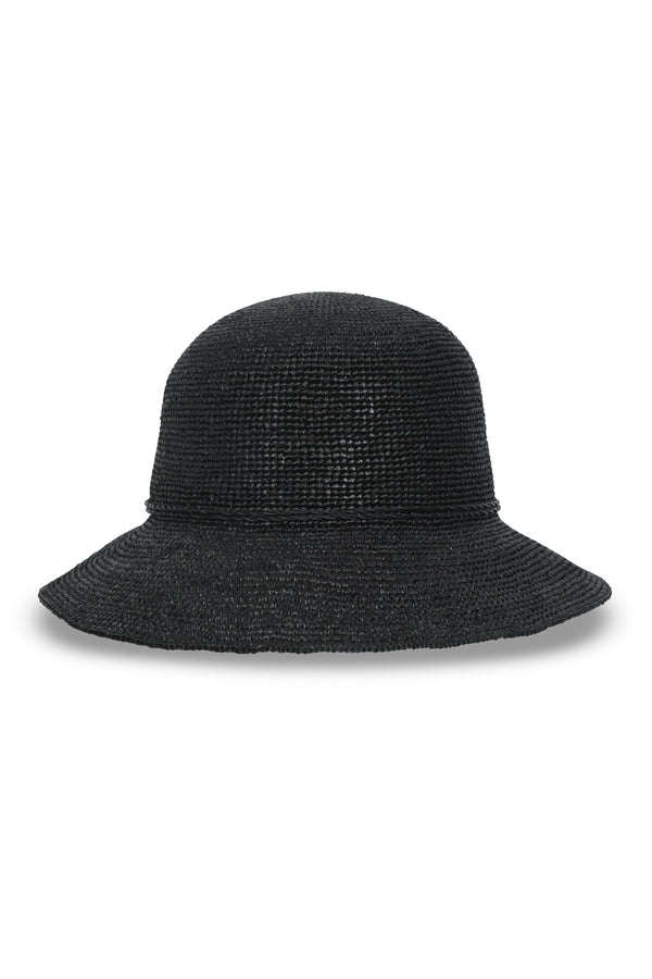 New Black Raffia_Bucket Hat