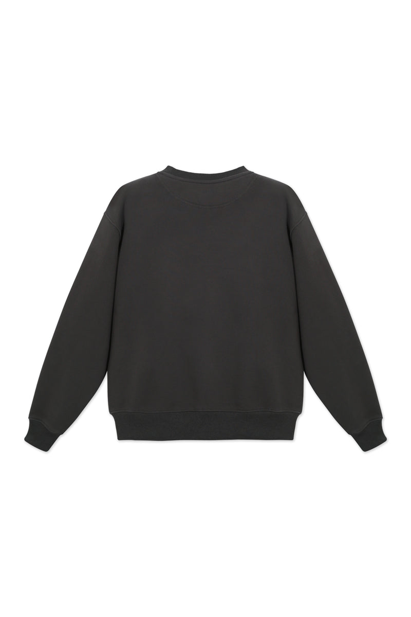 Sweatshirt_ Charcoal Crewneck Minimal