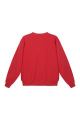 Sweatshirt_ Red Crewneck Minimal