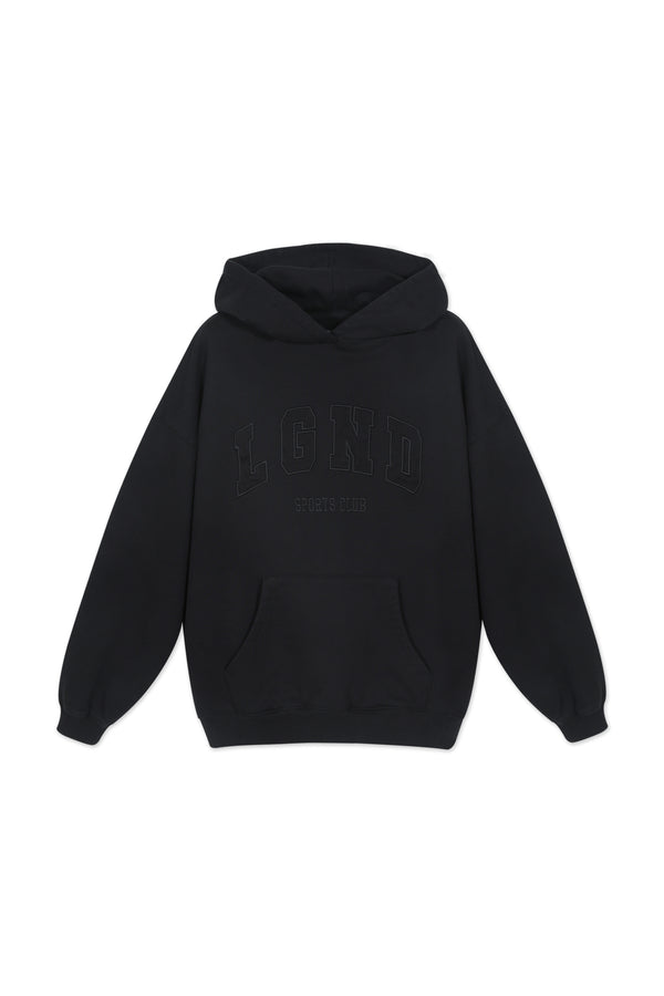 Sweatshirt_ Black & Black Hoodie LGND Sport Club