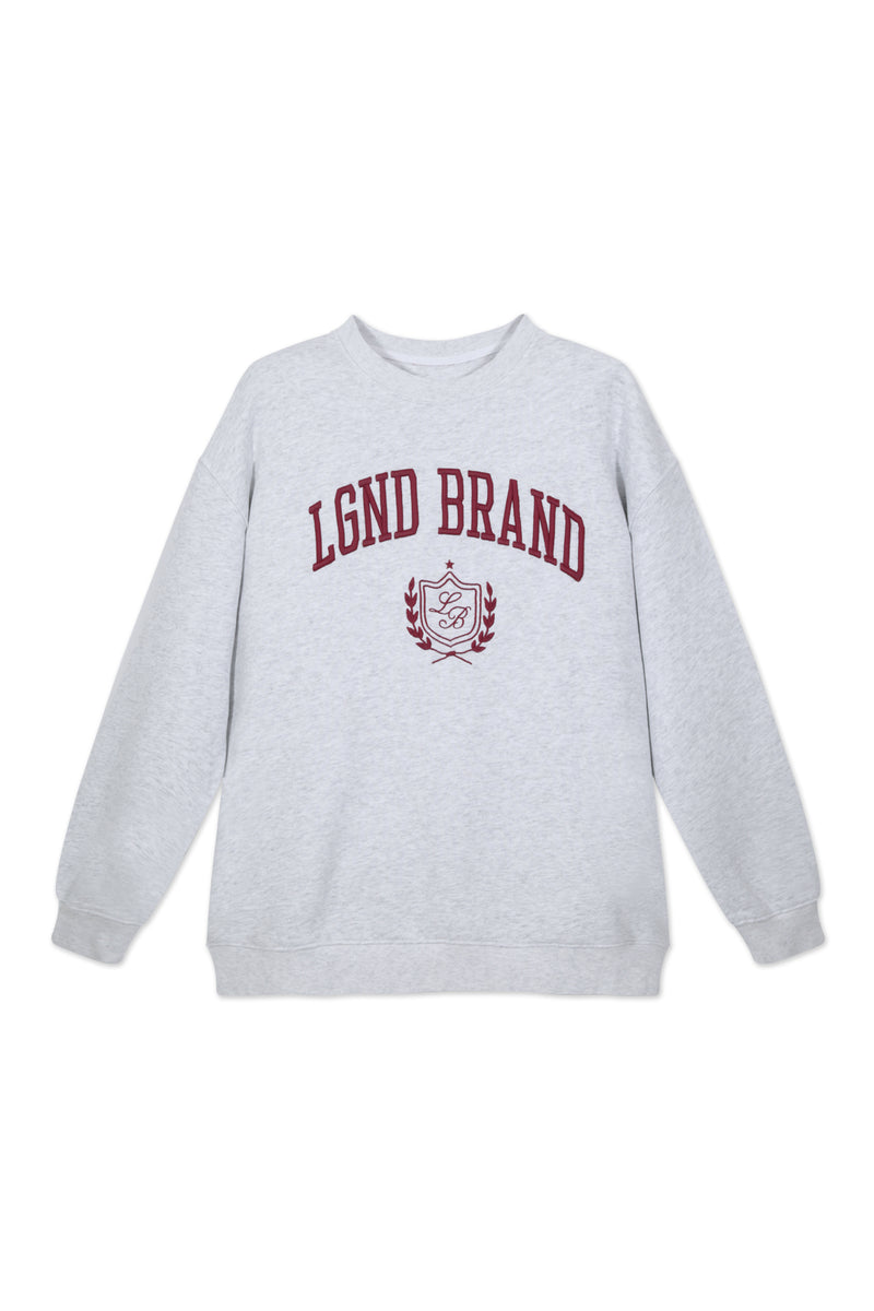 Sweatshirt_ Light Gray Crewneck LB Insignia