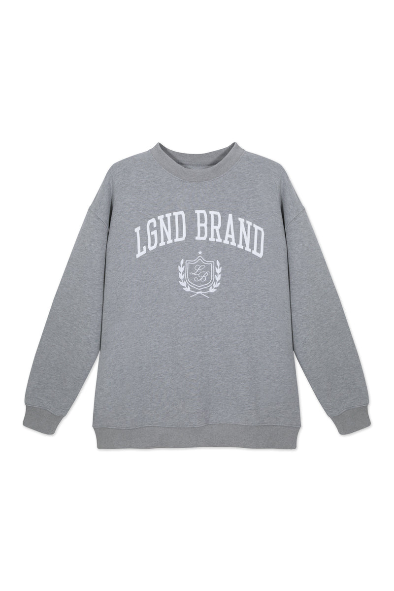 Sweatshirt_ Gray Crewneck LB Insignia