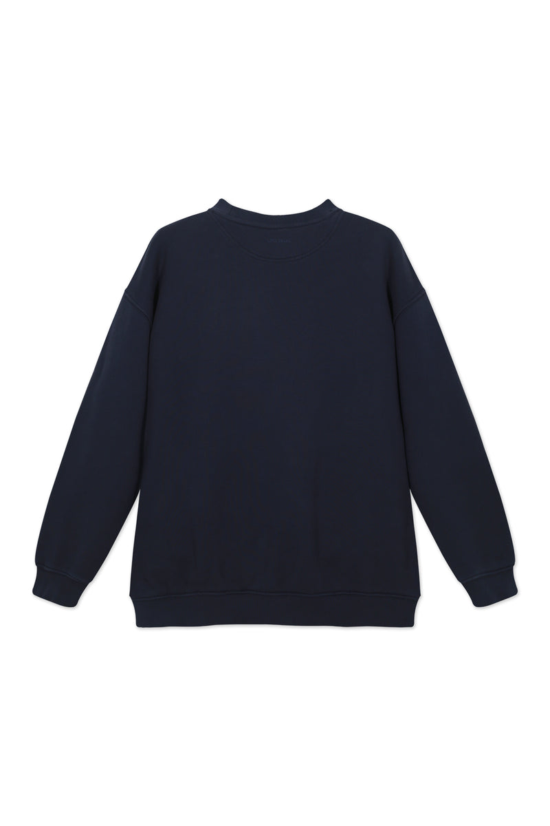 Sweatshirt_ Navy Crewneck Sport Club