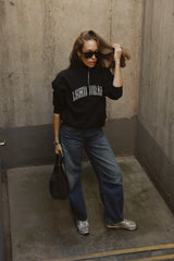 Sweatshirt_Black Mock Neck White LGND BRAND