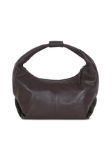 Round Hobo_Coffee Leather Bag