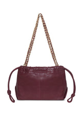 Gold Chain_Burgundy Scrunchie Medium