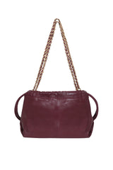 Gold Chain_Burgundy Scrunchie Medium