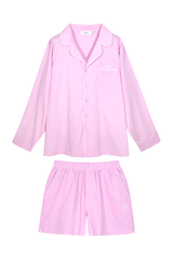Pijama_Striped Pink Short Set
