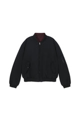 Bomber_Jacket Black/Burgundy