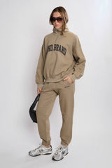 Cuffed Leg_Taupe Sweatpant