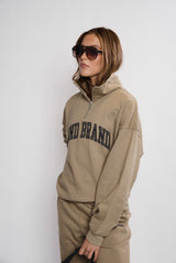 Sweatshirt_Taupe Mock Neck Charcoal LGND BRAND
