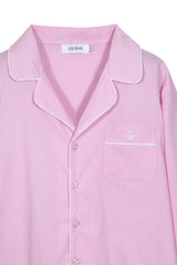 Pijama_Striped Pink Pants Set