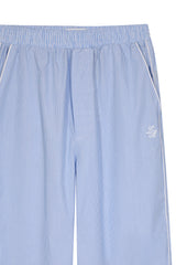Pijama_Striped Light Blue Pants Set