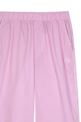 Pijama_Striped Pink Pants Set