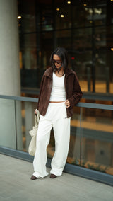 Straight Leg Relaxed_Off White Sweatpant