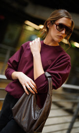 Sweatshirt_Burgundy Crewneck LB