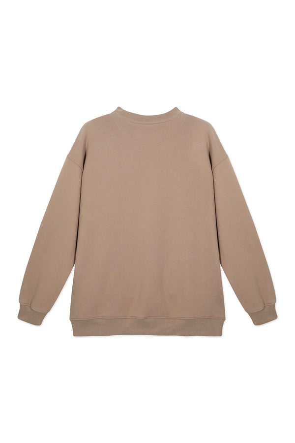 Sweatshirt_ Beige Crewneck LB Insignia