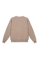 Sweatshirt_ Beige Crewneck Minimal