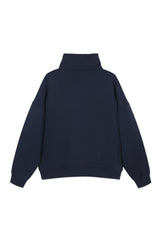Sweatshirt_Navy Mock Neck Burgundy LGND BRAND