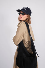 Hobo XL_Black Suede Bag