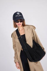 Hobo XL_Black Suede Bag