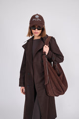 Hobo XL_Coffee Suede Bag