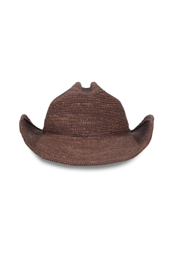 Brown Raffia_Cowboy Hat