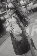 Hobo XL_Black Suede Bag