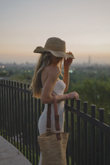 Raffia_Square Cowboy Hat