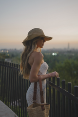 Raffia_Square Cowboy Hat