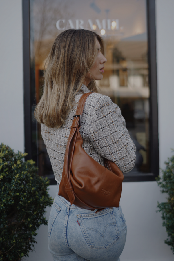 Hobo_Camel Leather Bag