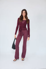 Ballarina_Top Burgundy
