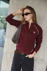 Sweat Jacket_Burgundy LB