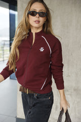 Sweat Jacket_Burgundy LB