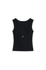 Open Back_Top Black
