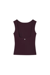 Open Back_Top Burgundy