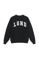 Sweatshirt_ Black Crewneck White LGND Sport Club
