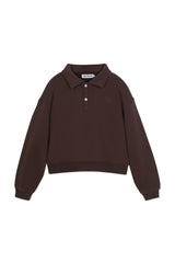 Polo Sweatshirt_Coffee