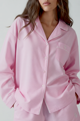 Pijama_Striped Pink Short Set