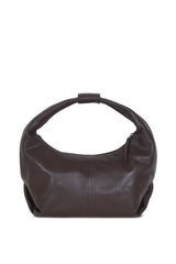 Round Hobo_Coffee Leather Bag