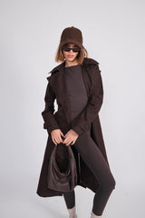 Round Hobo_Coffee Leather Bag