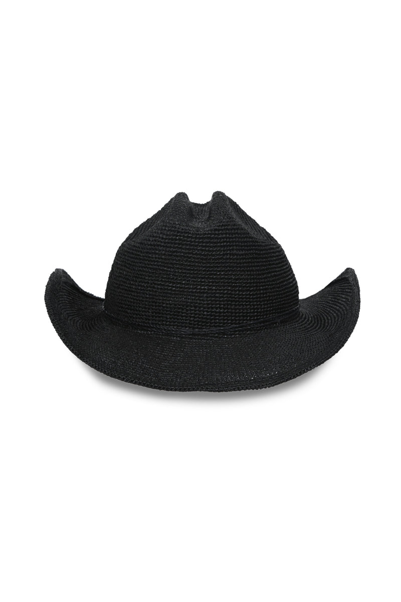 Black Raffia_Cowboy Hat