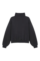 Sweatshirt Charcoal_Midi Mock Neck LB