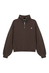Sweatshirt Coffee_Midi Mock Neck LB