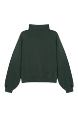 Sweatshirt Green_Midi Mock Neck LB