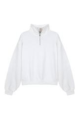 Sweatshirt Off White_Midi Mock Neck LB