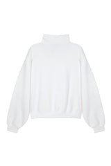 Sweatshirt Off White_Midi Mock Neck LB