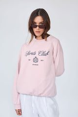 Sweatshirt_Light Pink Crewneck Sport Club Insignia