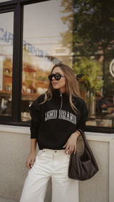 Sweatshirt_Black Mock Neck White LGND BRAND